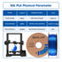 3DHoJor Silk PLA Filament 1.75mm Silk Blue, Silk PLA 3D Printer Filament, 2.2 LBS (1KG) Cardboard Spool