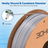 3DHoJor PLA High Speed Printer Filament 1.75mm 1kg Cardboard Spool (2.2lbs) Rapid PLA to 5X Faster Printing Filament PLA Dimensional Accuracy +/- 0.02 mm Fits for Most FDM 3D Printer -Gray