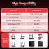 Silk PLA Filament 1.75mm Dual Color PLA 3D Printer Filament 2 in 1 Coextrusion 1KG Spool(2.2lbs) 3D Printing Filament Dimensional Accuracy /- 0.03mm Fits for Most FDM 3D Printers-Black Red