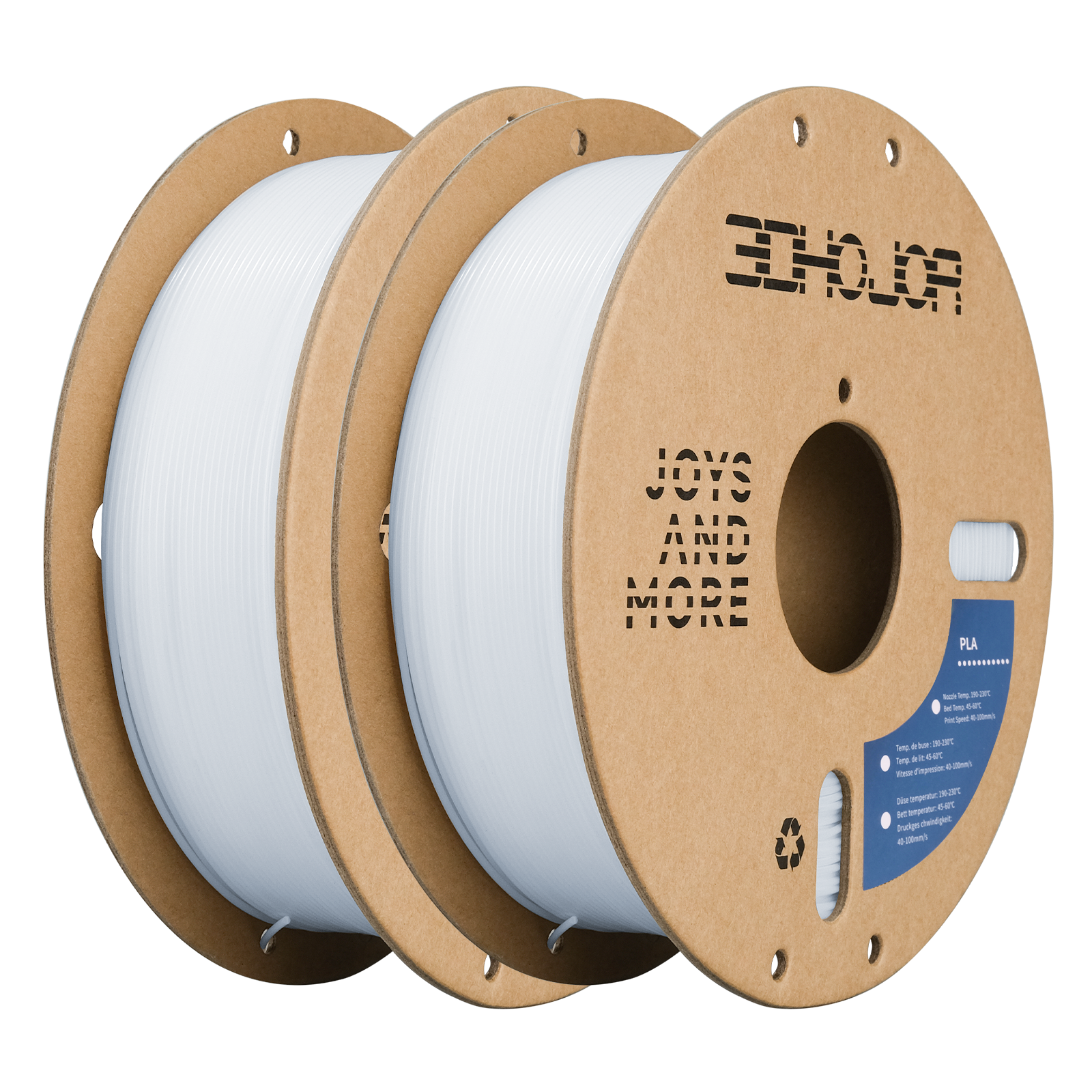 2 Rolls PLA-Lite Filament 1.75mm for Most FDM 3D Printers – 3DHoJor