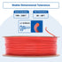 3DHoJor PLA Filament 1.75mm Red,3D Printing Filament,1kg Cardboard Spool (2.2lbs), Fit Most FDM 3D Printer